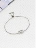 "Believe in Yourself" Adjustable heart Rhinestone Stretch Bracelet 